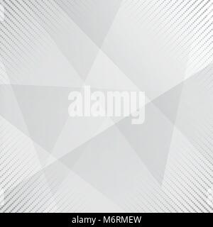Gray and white abstract background geometry shine and layer element with halftone dots, Vector illustration Stock Vector
