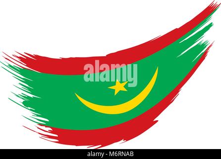 Mauritania flag, vector illustration Stock Vector