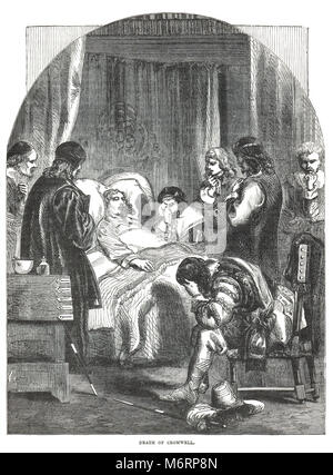 Oliver Cromwell Deathbed Stock Photo: 5546430 - Alamy