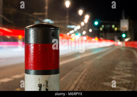 Car light painting at the street Stock Photo