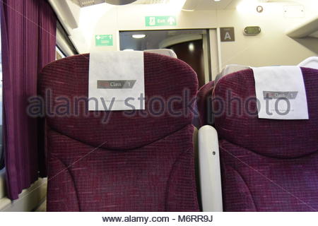 The First Class interior aboard a Cross Country Mark III TCC vehicle ...