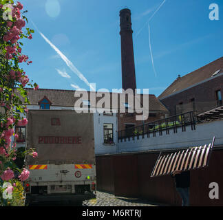 Bruxelles, Community of Poudriere abolishes private property and individualism. Belgium. Stock Photo