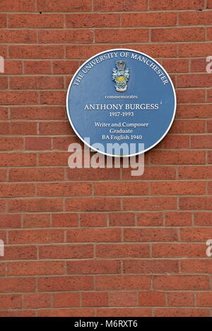 Anthony Burgess blue plaque