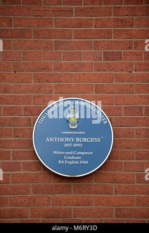 Anthony Burgess blue plaque Anthony Burgess blue plaque