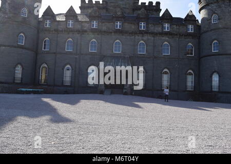 'inverary' 'Scotland' 'inverary castle' 'loch fyne' 'Scottish highlands''Argyllshire' 'river aray' 'scenery' 'monument' 'sea lochs'. 'tourism' '. Stock Photo