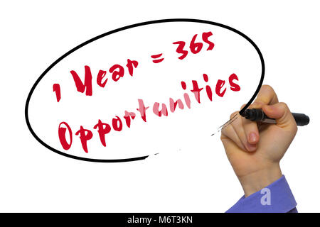 1 Year 365 Opportunities Stock Photo Alamy