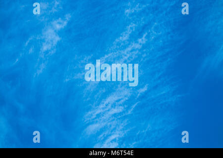 Fantastic soft white clouds against blue sky. Stock Photo