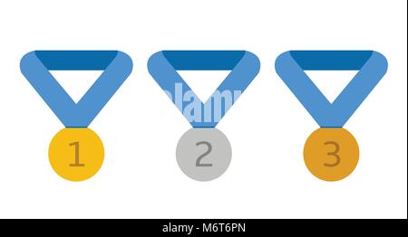 Award medals illustration Stock Vector