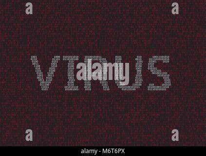 Computer virus design Stock Vector