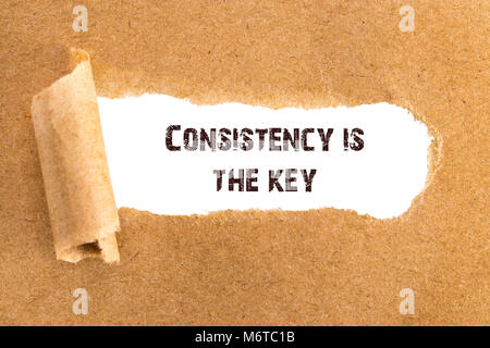 Consistency is the key Stock Photo - Alamy