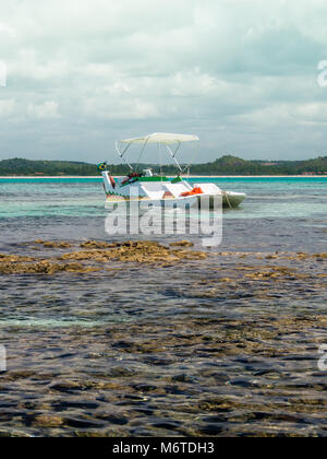 beach view with boats in Maragogi, Alagoas Stock Photo