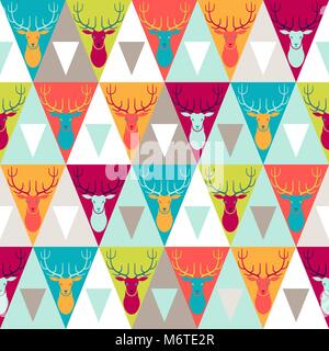 Hipster style seamless pattern Stock Vector