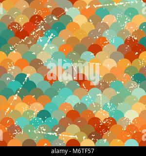 Seamless grunge pattern in retro style Stock Vector