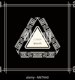 Vintage geometric frame Stock Vector