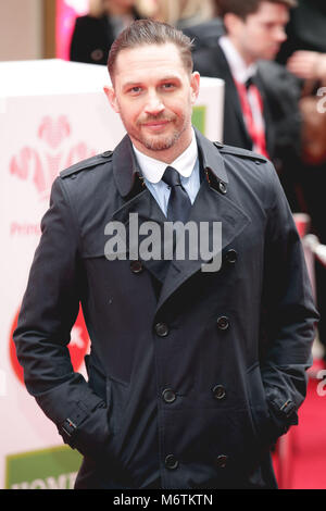 Tom Hardy arrives at The Prince's Trust Awards at the London Palladium. Stock Photo