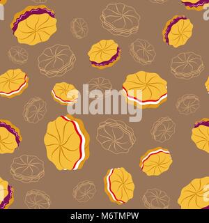 Tasty cookies Stock Vector