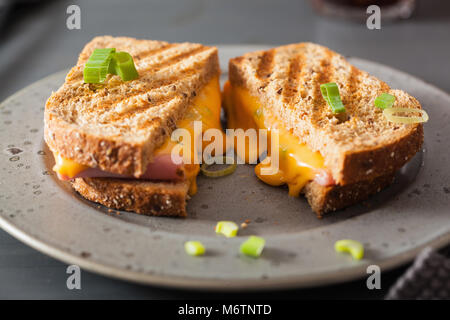 grilled ham and cheese sandwich Stock Photo