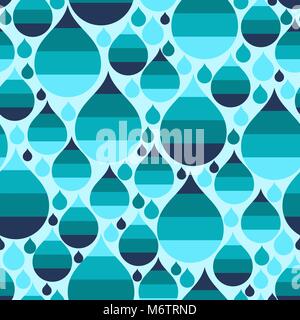 Seamless pattern with raindrops Stock Vector