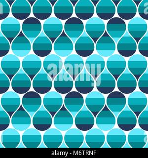 Seamless pattern with raindrops Stock Vector