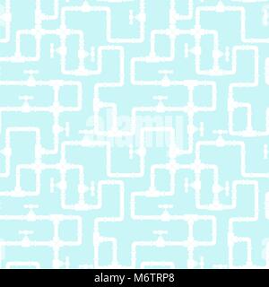 Seamless pattern with water pipeline Stock Vector