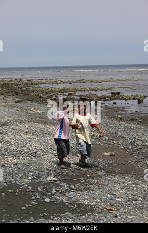 Beautiful quiet beaches in the northwest of Bali Fishing boats in the ...