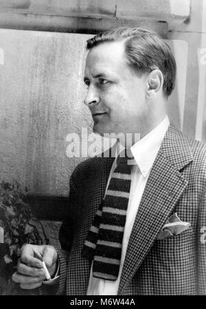 F Scott Fitzgerald. Portrait of the American author, Francis Scott Key Fitzgerald (1896-1940) by Carl Van Vechten, 1937. Stock Photo