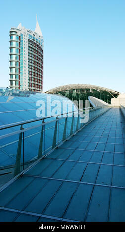 Detail of a modern building, Lisbon, Portugal Stock Photo