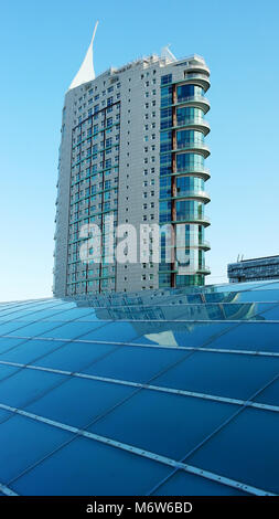 Detail of a modern building, Lisbon, Portugal Stock Photo