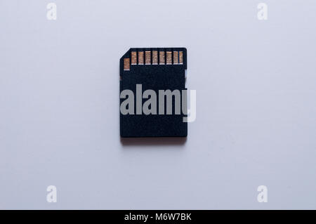 SD memory card. SDHC Memory Card Isolated on White Stock Photo