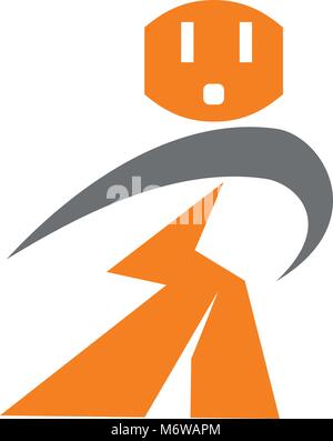 Electric Repair Logo Design Template Vector Stock Vector