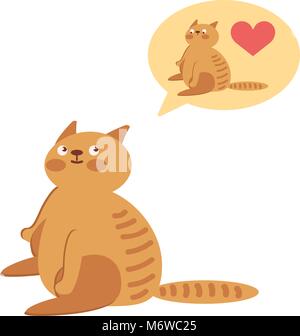 loving cats vector Stock Vector