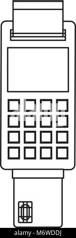 voucher machine with credit card vector illustration design Stock ...