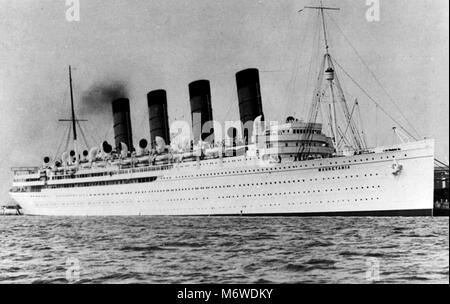 RMS Mauretania, 1933 Stock Photo