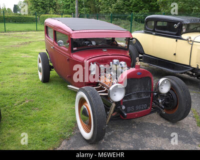 Hotrod on display, Thorpe camp visitor centre Stock Photo