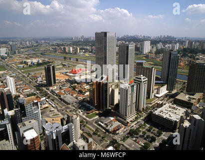 Aerial view, Avenida Luis Carlos Berrini, Vila Olimpia, Sao Paulo, Brazil  Stock Photo - Alamy