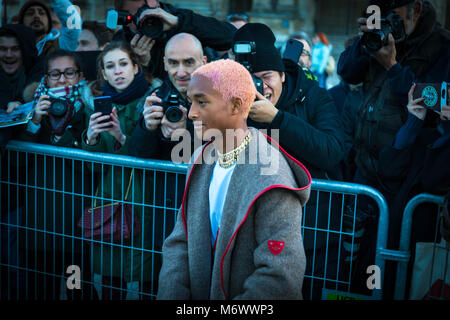 Jaden Smith at Louis Vuitton fashion show March 2018 Stock Photo