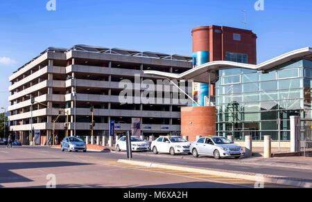 Buildings of transport hub in daylight. Pretoria, South Africa - March 6, 2018: Stock Photo