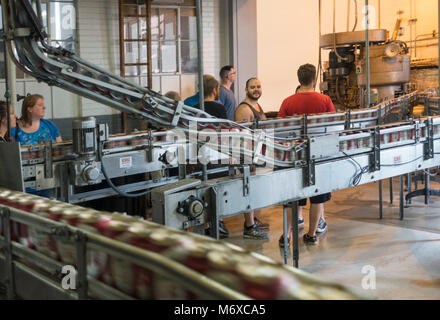 Yuengling brewery factory tour Pottsville, PA Stock Photo