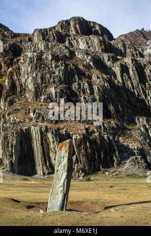 Ancient rocks in the Altai Mountains, Russia. Stock Photo