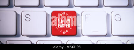 Composite image of happy easter logo Stock Photo