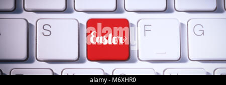 Composite image of easter greeting Stock Photo