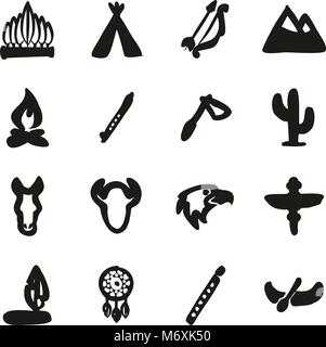 Native American Icons Stock Vector Image & Art - Alamy
