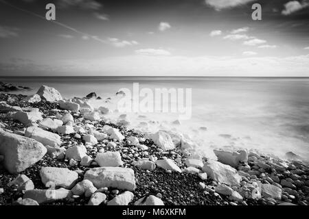 St Margarets Bay, Dover, Kent - Rocky View Stock Photo