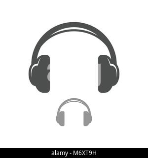 Headphone Simple Icon Vector Symbol Graphic Logo Design Stock Vector