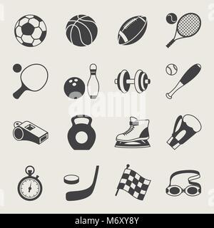 Set of sport icons Stock Vector