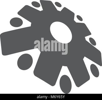 Engineering Service Marketplace Stock Vector