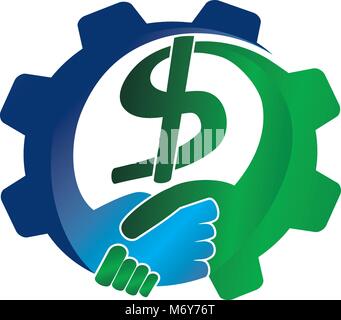 Dollar Machine Deal Stock Vector