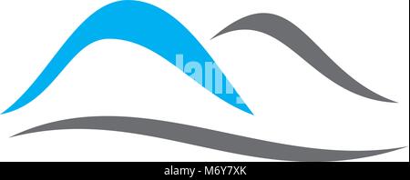 Desert Simple Logo Design Template Vector Stock Vector