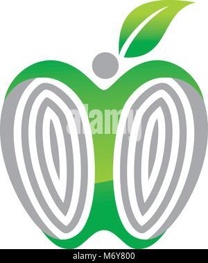 Diet Solution Logo Design Template Vector Stock Vector