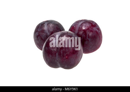 Sweet plum isolated on white background Stock Photo